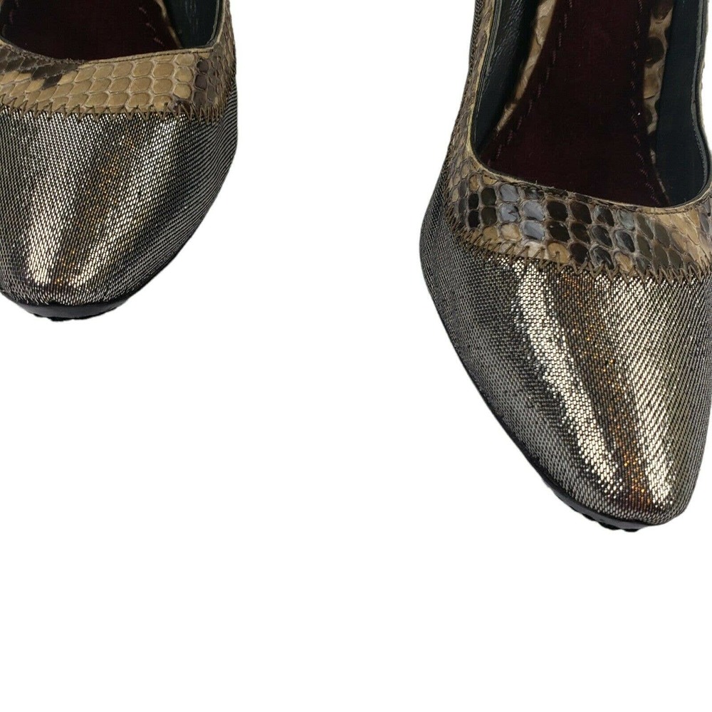 Marc Jacobs Women's Python/Leather Flower Accent … - image 8